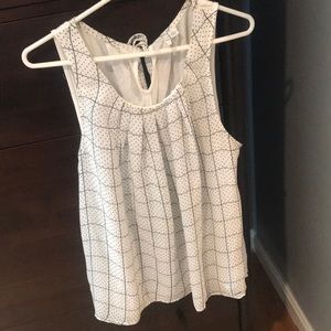 White flowy tank top